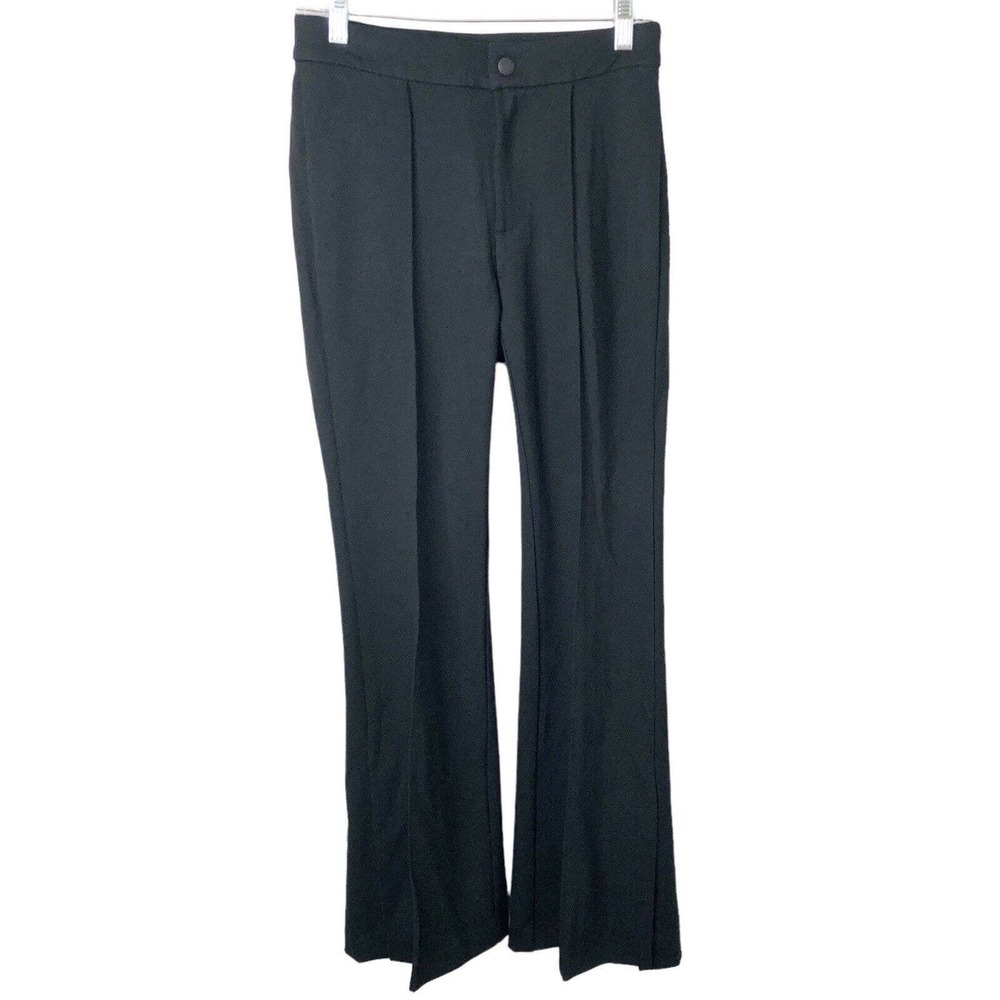 Gap NWT Women's High Rise Ponte Side Split Flare Pants in Black Size 2 Petite